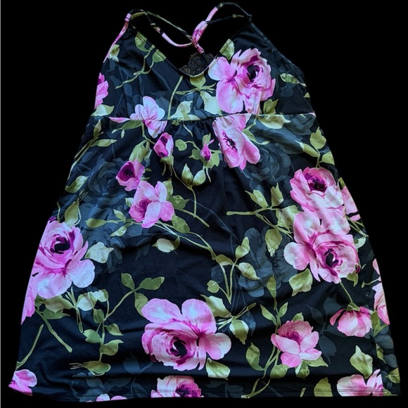 Stylish Women's Camisole & PJ Collection - White, Pink, Gray, and Black Floral - Picture 8 of 13